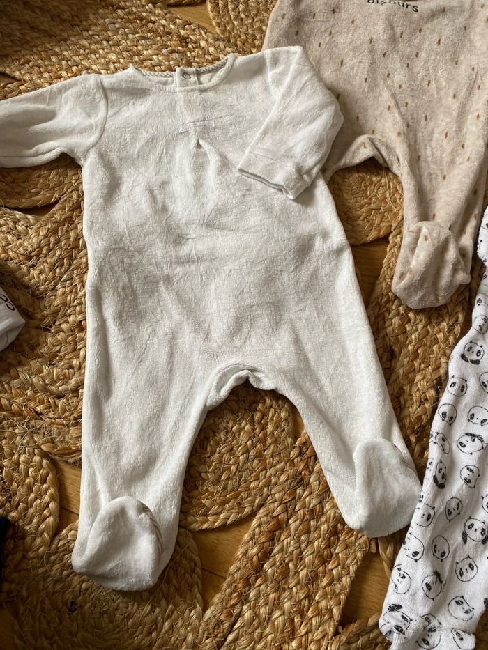 Lot de 3 pyjamas mixtes jacadi nounours - photo numéro 3