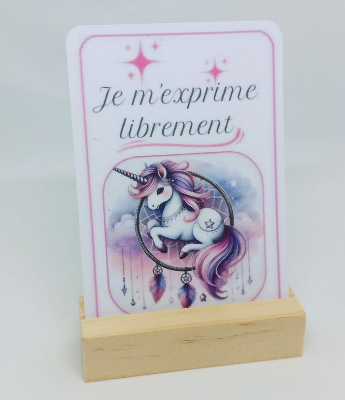 Cartes d'affirmations positives Licorne - photo numéro 4