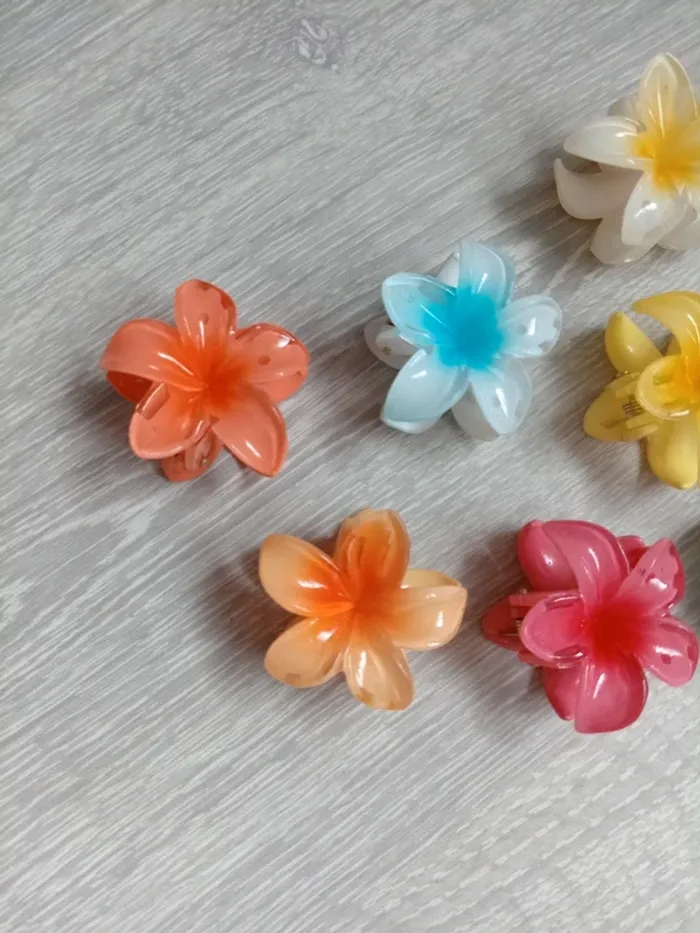 Barrettes à fleurs. - photo numéro 5