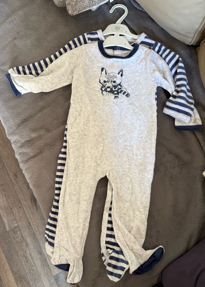 Lot 2 pyjamas une pièce grenouillères r toutes saisons neuf étiquette