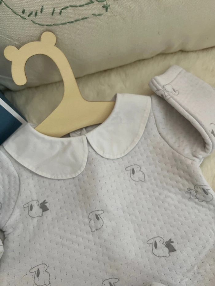 Ensemble jersey blanc lapin col - photo numéro 2