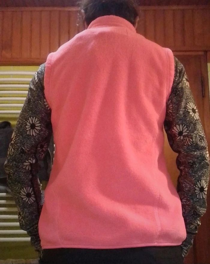 Veste sans manches rose fluo Nirvana - photo numéro 4