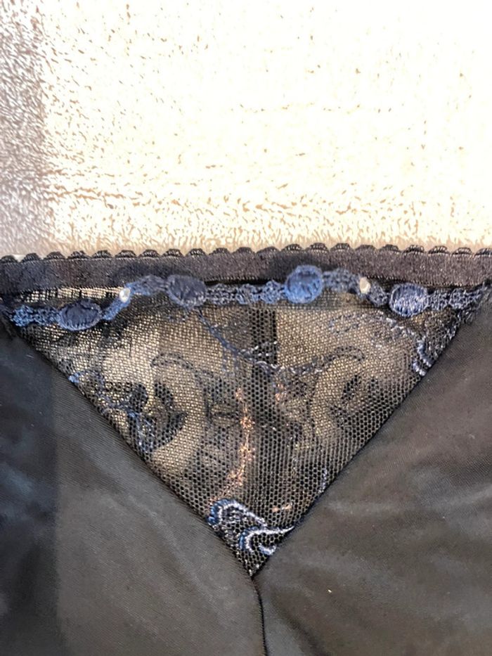 Aubade - Tanga Amour Precieux - Bleu, Taille 4 (L/XL) - photo numéro 5