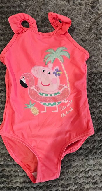 Maillot de bain 1 pièce Peppa Pig 18-24 mois Neuf 