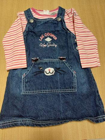 Ensemble t-shirt ML + robe Lee Cooper24 mois