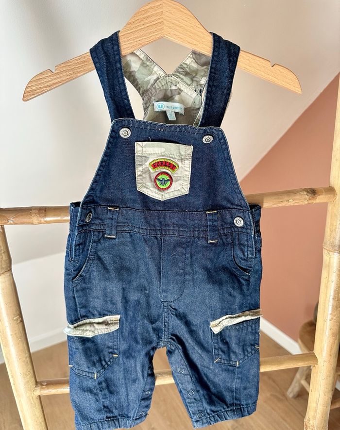 💜 Salopette bleu taille 6 mois Neuf U tout petits 💜 - photo numéro 4