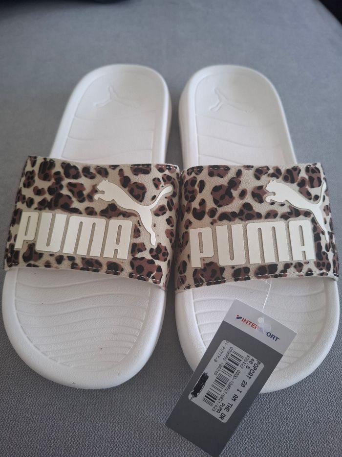 Claquette Puma Leopard