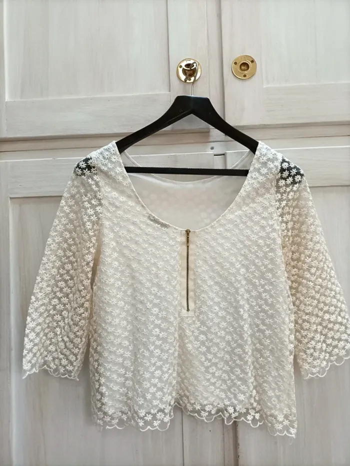 Haut dentelle doublé