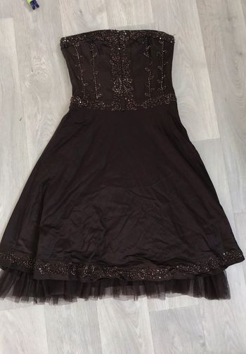 Robe tulle marron