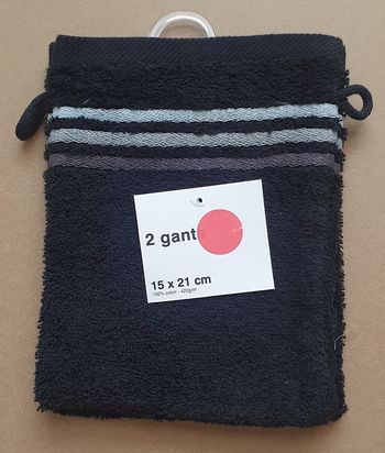 Lot de 2 gants de toilette