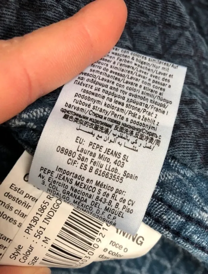 Sur chemise fit regular aspect vieilli épaisse belle coupe Pepe Jeans London M - photo numéro 6