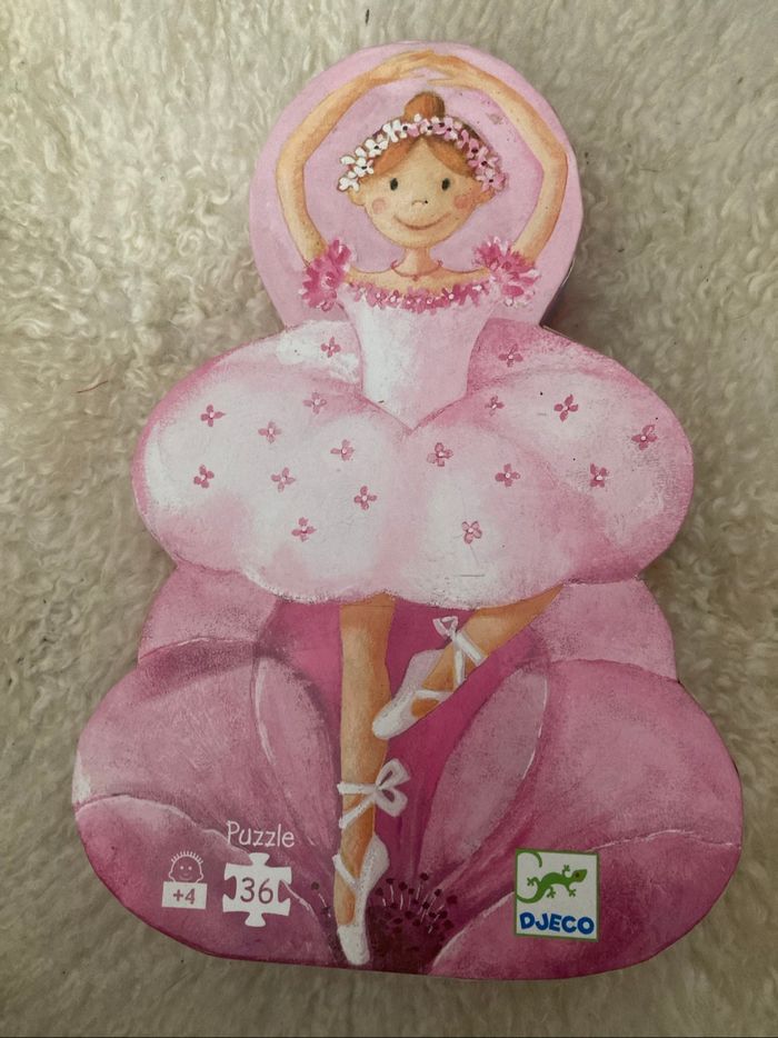 Puzzle la ballerine à la fleur djeco