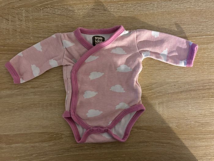 Lot de deux body rose taille prématuré - photo numéro 2
