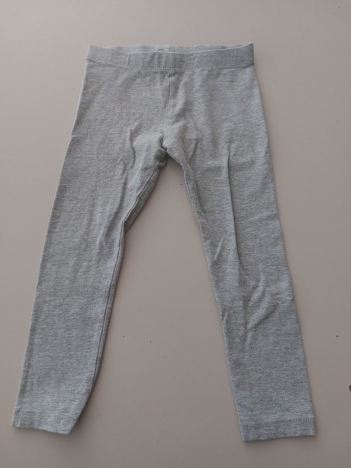 Legging fille 4 ans gris