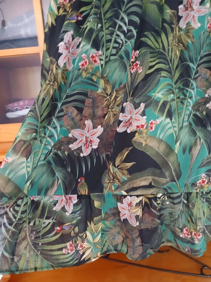 Jupe imprimée tropical Taille 52 - photo numéro 4