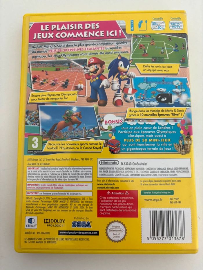 Mario et sonic aux jeux olympiques de londres 2012 nintendo wii - photo numéro 4