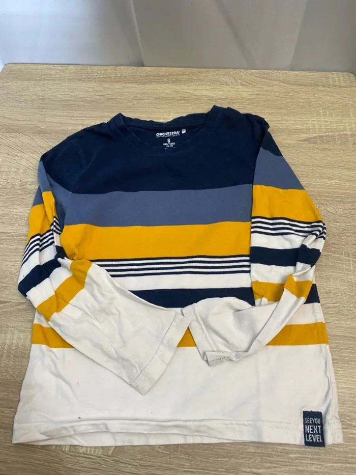 Lot de 9 vêtements vestes/teeshirts/cols roulés taille 8 ans - n5m - photo numéro 6