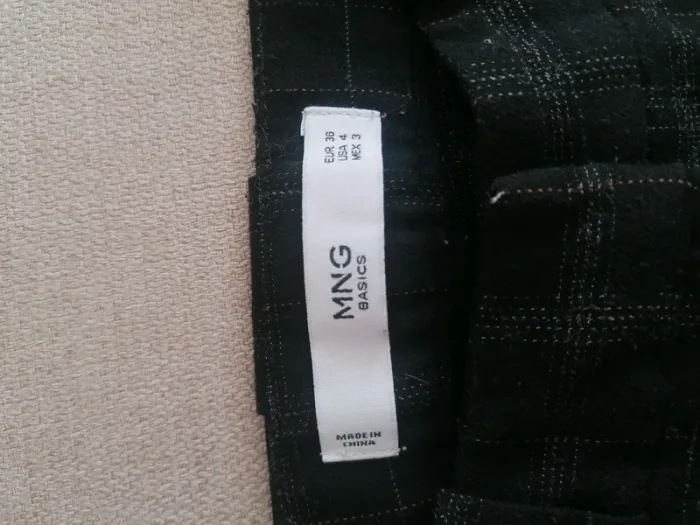 Pantalon à carreaux noir - photo numéro 2