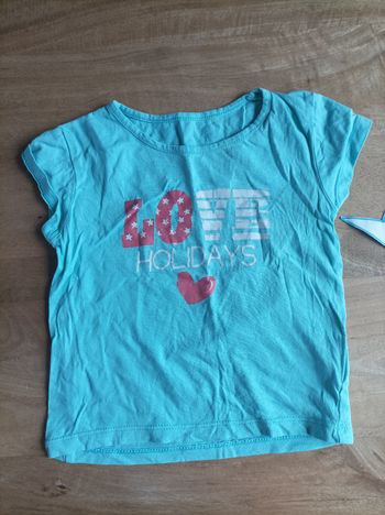 Tee-shirt 24 mois love holidays