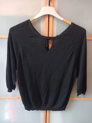 Pull  Fin Noir Pailleté Taille 42/44