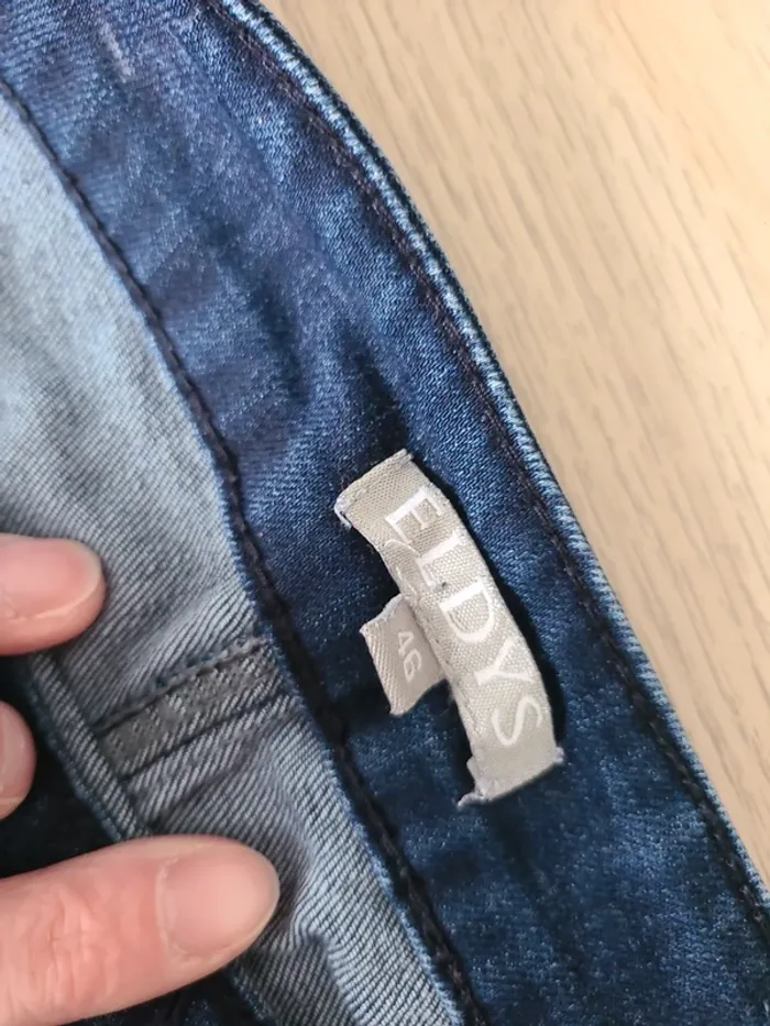 Jupe en jeans taille 46 marque Eldys - photo numéro 4