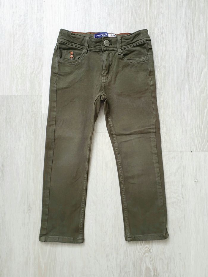 Pantalon kaki foncé - Okaïdi - photo numéro 1