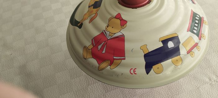 Grande toupie Vintage en métal - photo numéro 5