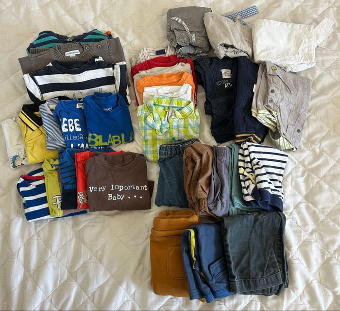 Lot de 33 vêtements garçon taille 6 mois - photo numéro 3