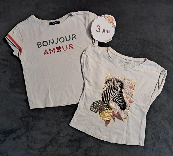 Lot 3 tshirts manche courte