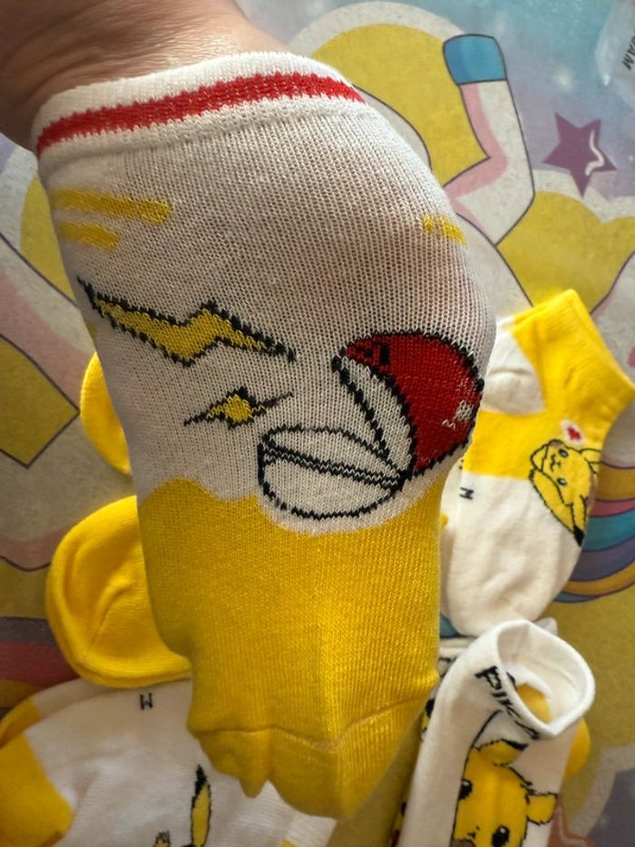 Lot 5 paires chaussettes Pokémon - photo numéro 3