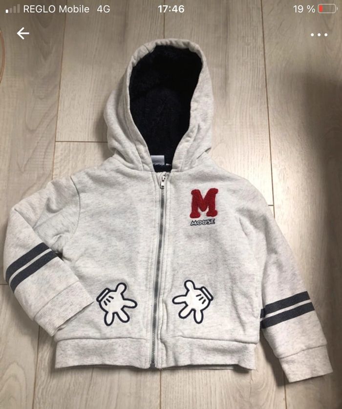 Pull/ Gilet garçon Mickey 3 ans