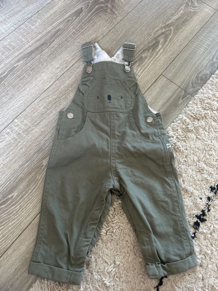 Salopette bébé kaki