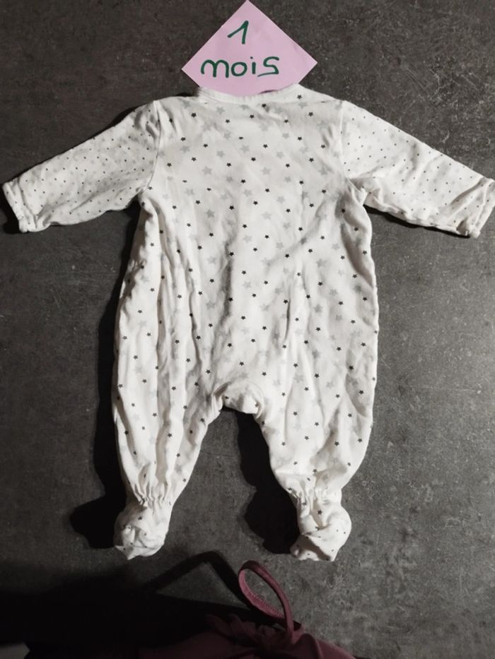 Pyjama coton étoiles 1 mois - photo numéro 5