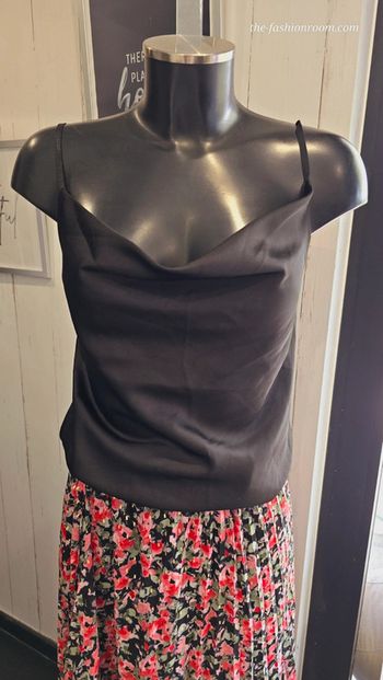 Top drapé satin