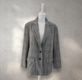 Blazer à carreaux coupe oversize Zara taille S
