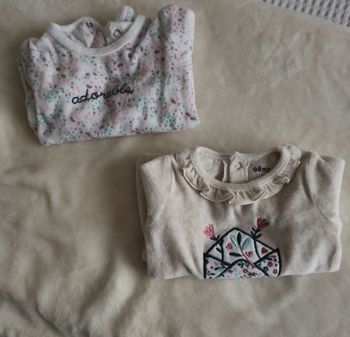 Lot 2 pyjamas velours