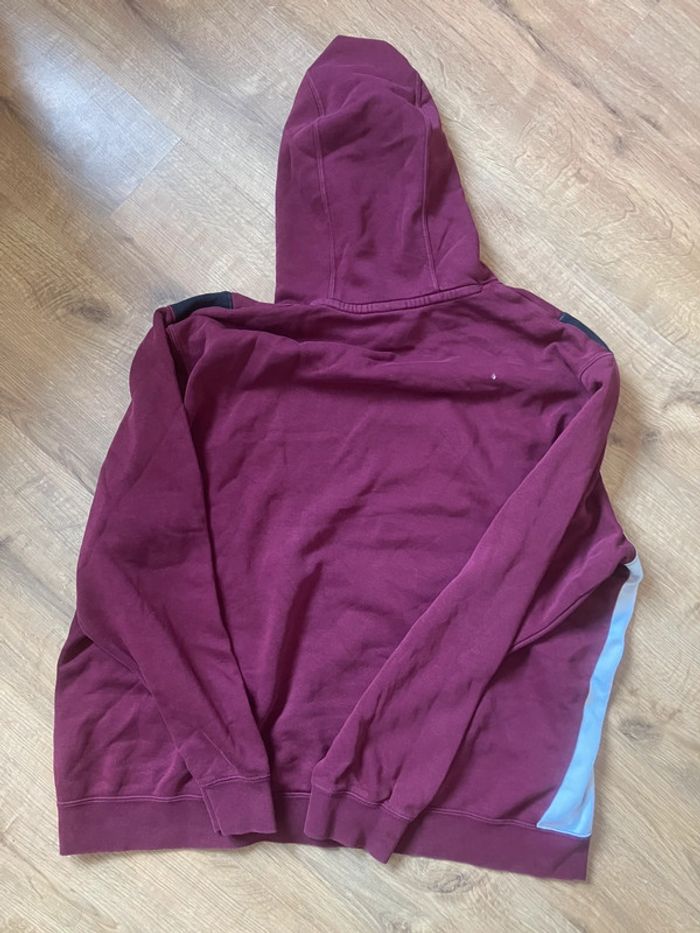 Pull à capuche Nike rouge et blanc homme - photo numéro 2