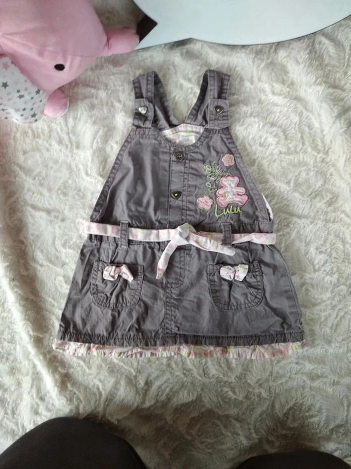 Robe Fille 6 mois Lulu castagnette 100% coton Gémo - photo numéro 2