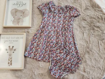 Robe liberty col volant