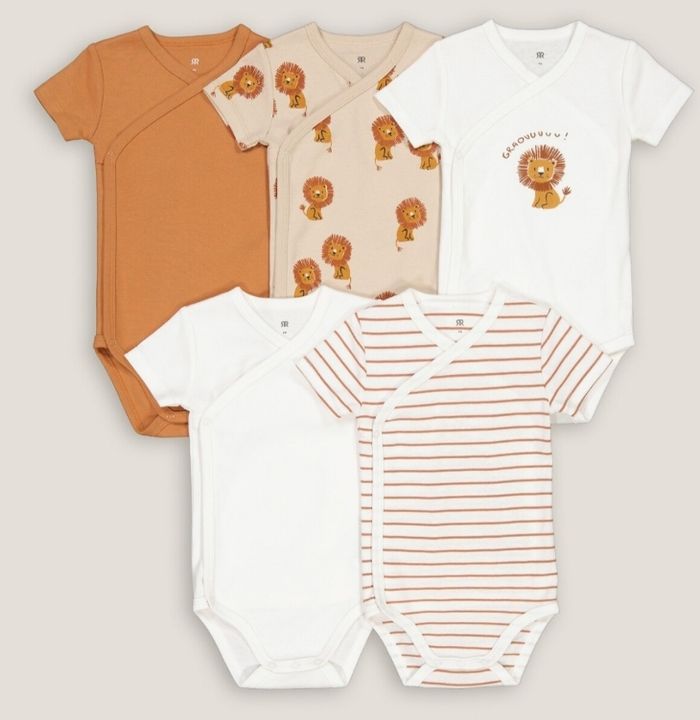 Lot de 5 bodies manches courtes - photo numéro 2