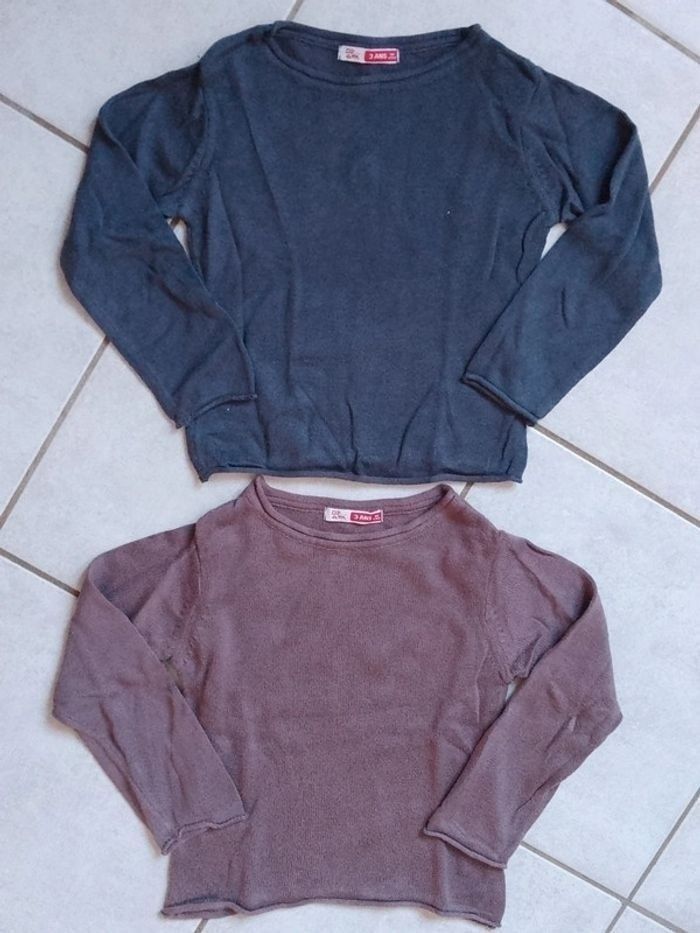 Lot 2 pulls fille 3 ans DPAM