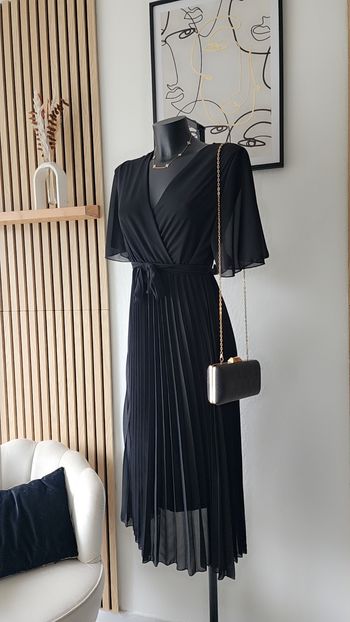 Sublime robe longue noire 