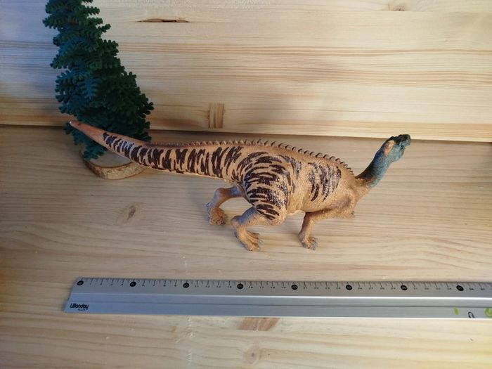 Schleich Edmontosaure Figurine dinosaure beige et bleu - photo numéro 6