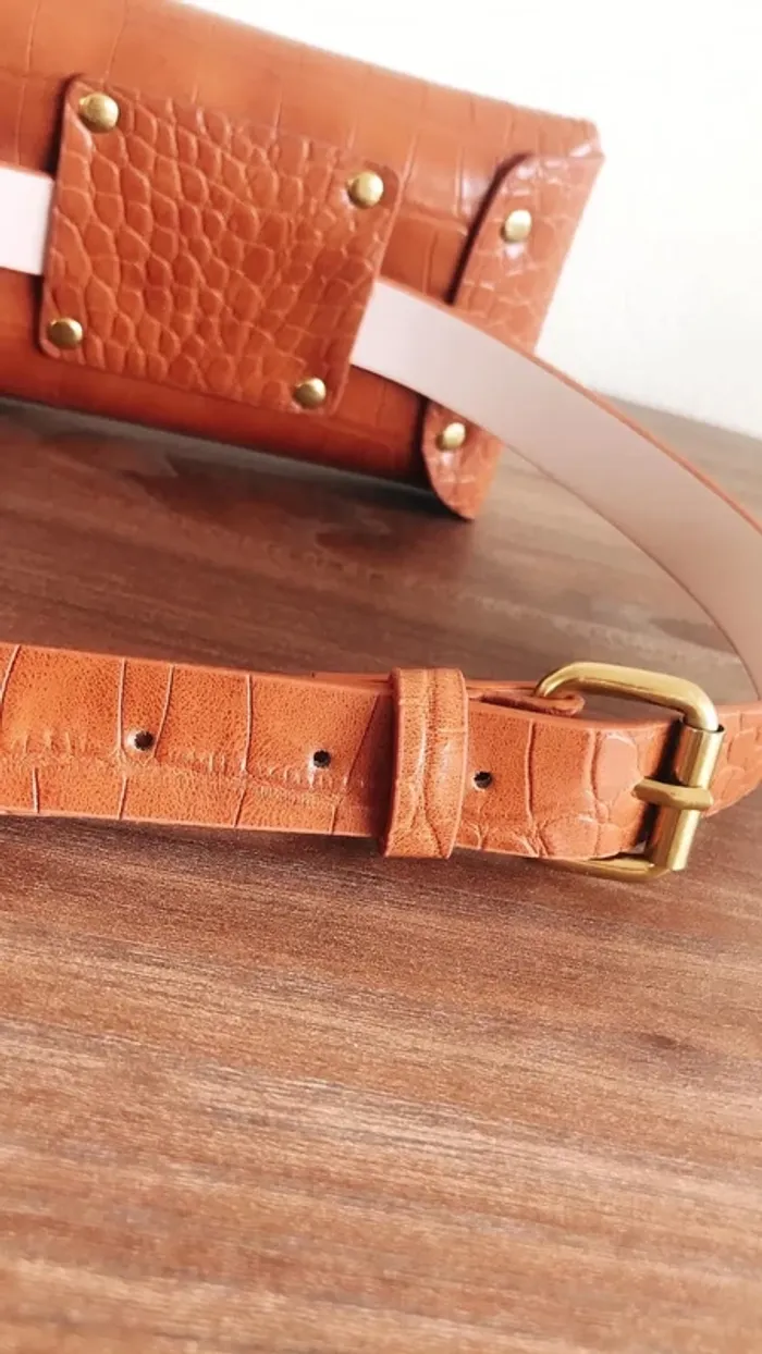 Sac ceinture marron clair - photo numéro 6
