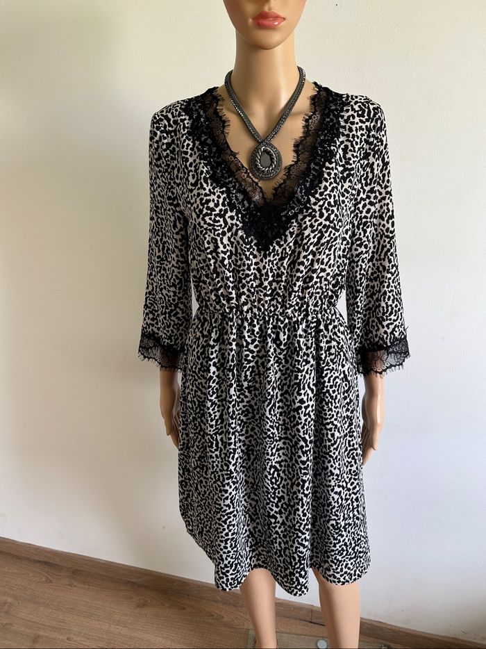 Robe imprimée noire et blanche Kocca Jeans taille S jamais portée
