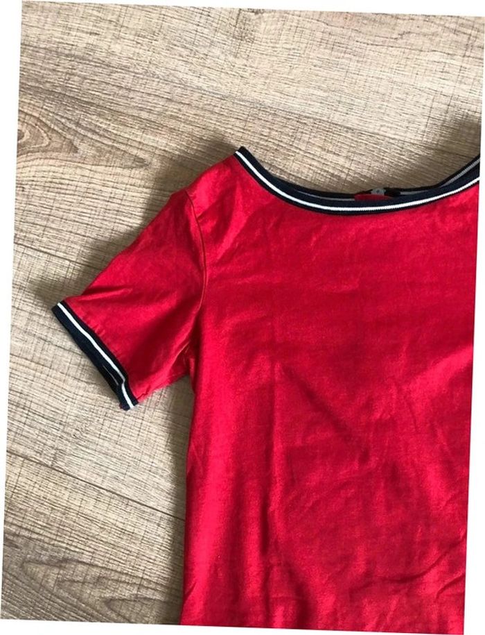 Robe rouge à manches courtes JBC taille XS bon état - photo numéro 13