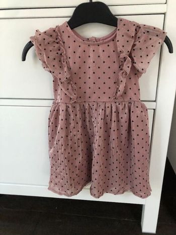 robe rose à pois 2-3 ans