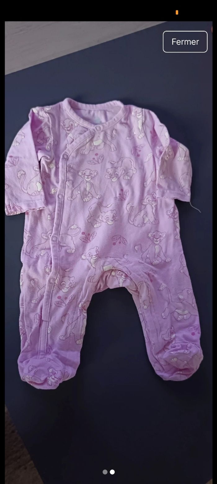 Lot pyjama 1 mois - photo numéro 3
