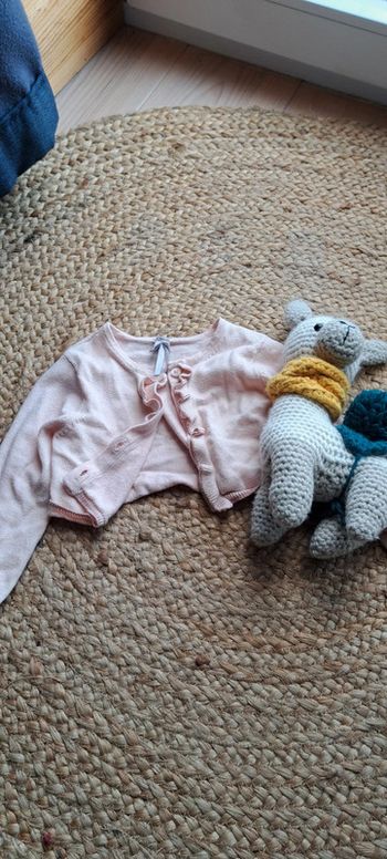 Gilet court rose 1 an