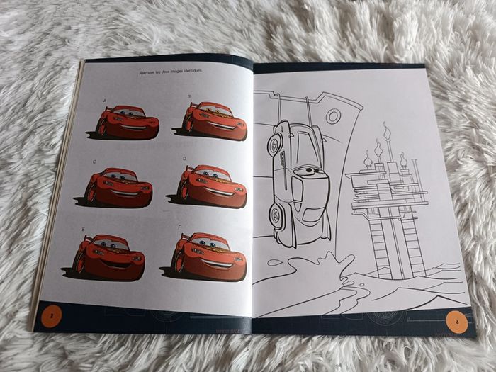 NEUF Mon livre de jeux et de coloriages avec stickers Cars 2 _ Disney X Pixar X Hemma - photo numéro 6